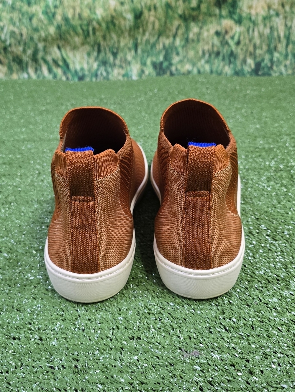 Rothy's The Chelsea Fawn Colorway Stretch Knit Sneaker Boots Size 9 - Picture 9 of 15
